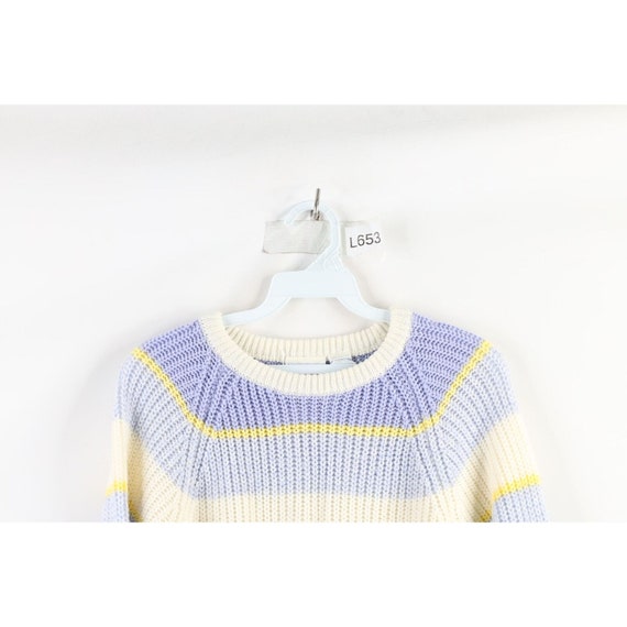 90s Streetwear Womens Small Striped Color Block R… - image 2