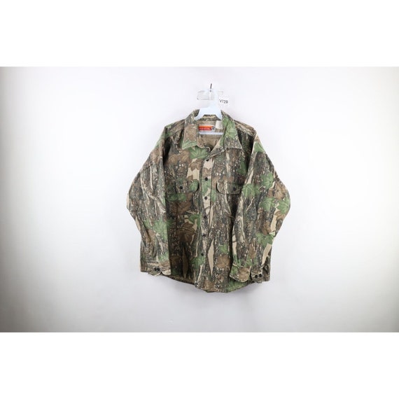 90s Streetwear Mens XL Trebark Camouflage Chamois 