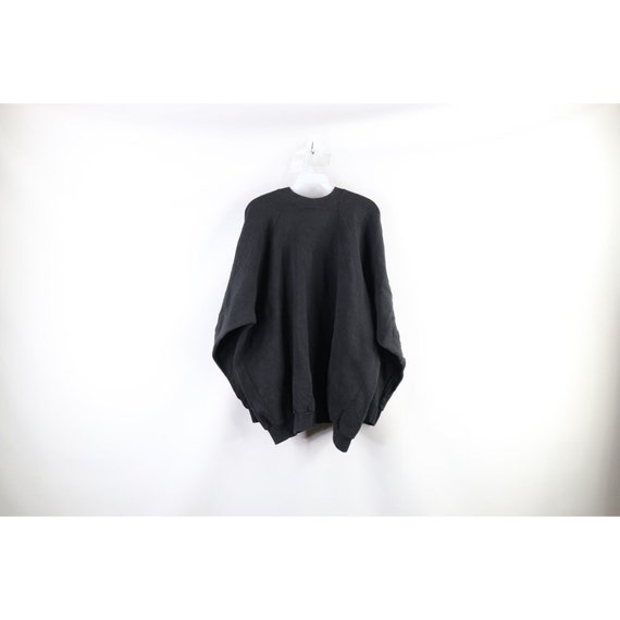 90s Streetwear Womens 3XL Faded Blank Crewneck Sw… - image 7