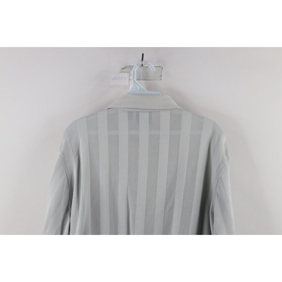 90s Streetwear Mens Medium Vented Striped Collare… - image 9