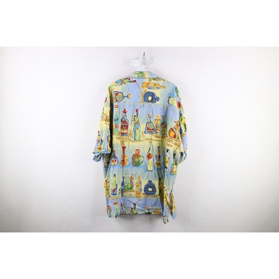 90s Streetwear Mens 2XL Faded Tequila All Over Pr… - image 9