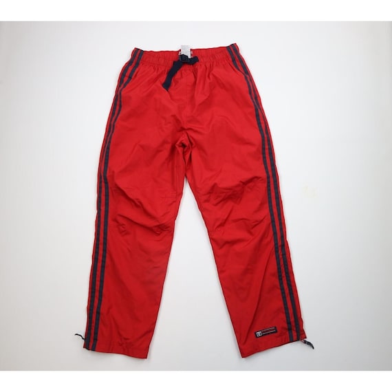 90s Streetwear Mens Large Striped Lined Belted Wide Leg Windbreaker Pants Vintage Wide Leg Belted Pants 1990s Windbreaker Pants Vintage Etsy Ireland