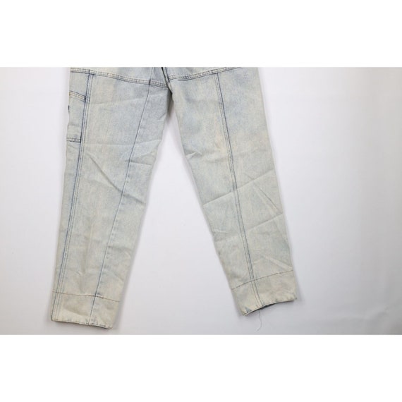 90s Bugle Boy Womens 28 Distressed Flip Cuff Acid… - image 5