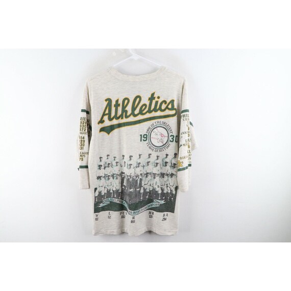 90s Mens Large Oakland Athletics All Over Print 3… - image 7