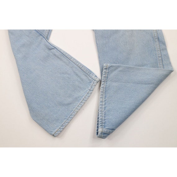70s Streetwear Mens 34x28 Distressed Wide Leg Bel… - image 7