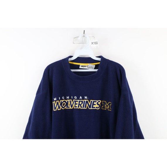 90s Mens XL Faded Spell Out University of Michiga… - image 2