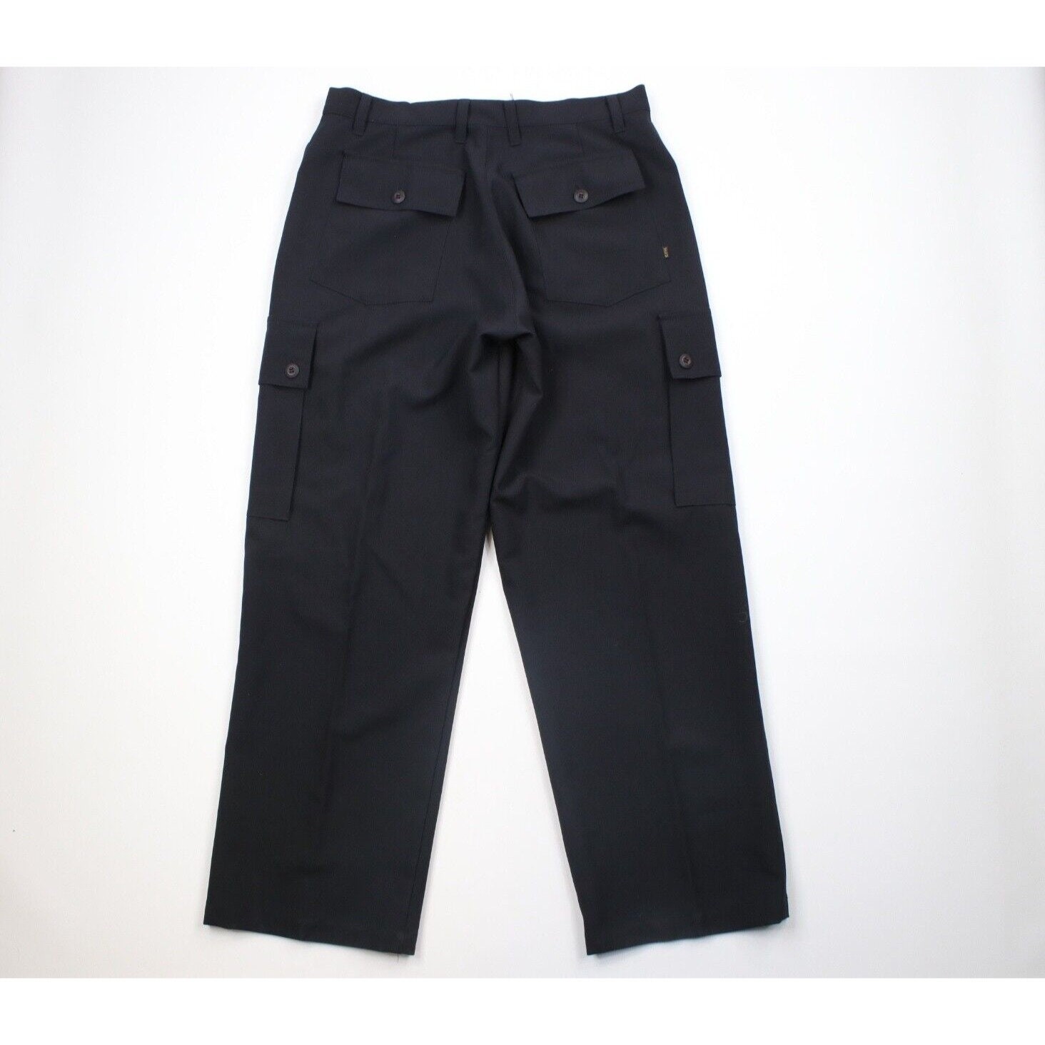 90s Streetwear Mens 36x32 Baggy Wide Leg Knit Cargo Pants
