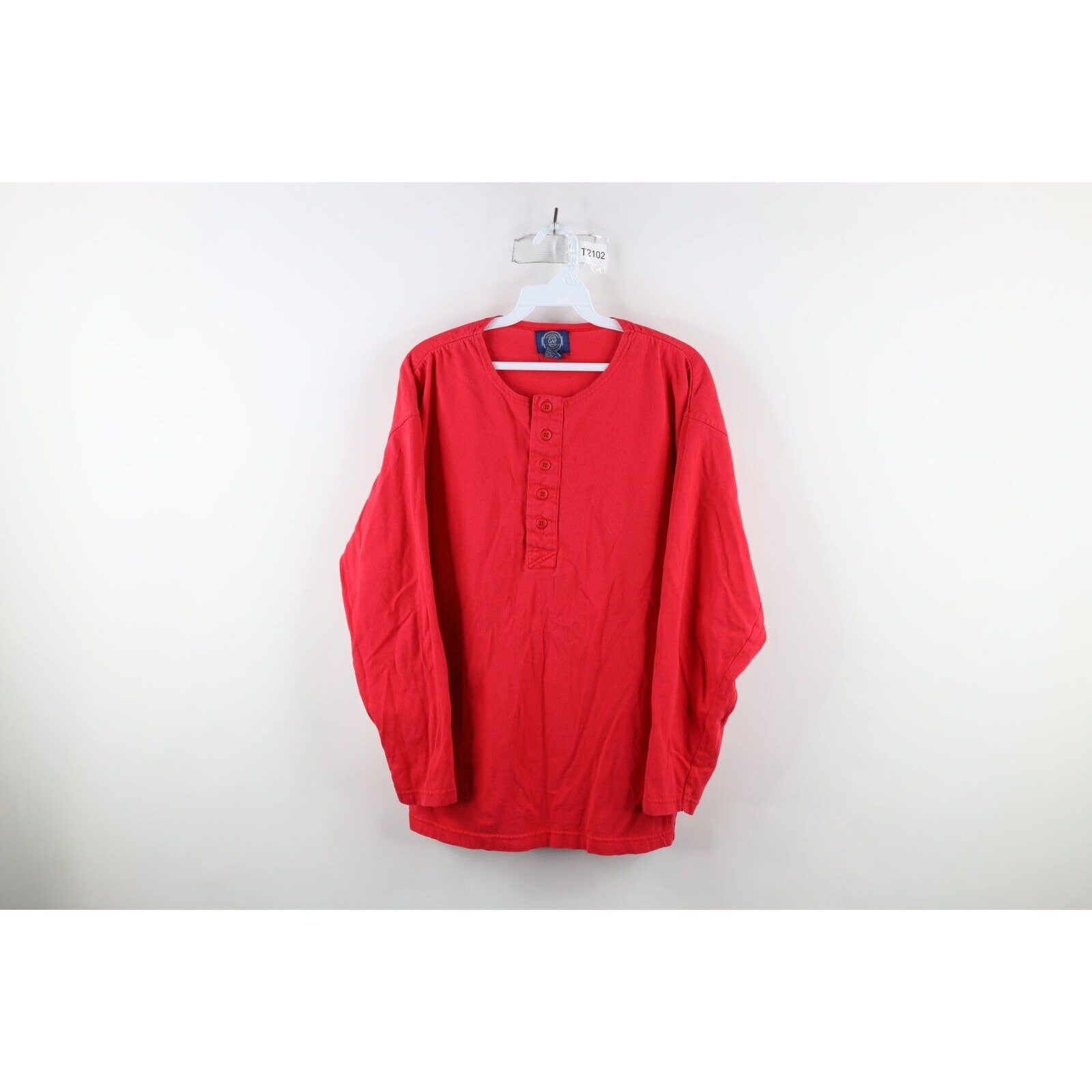 トップス 90s OLD GAP Henley Neck Tee vintage 90'S GAP Old Gap Henley neck thermal long T-shirt Men's L