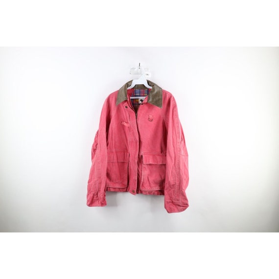 90s Streetwear Womens Small Stonewash Leather Col… - image 1