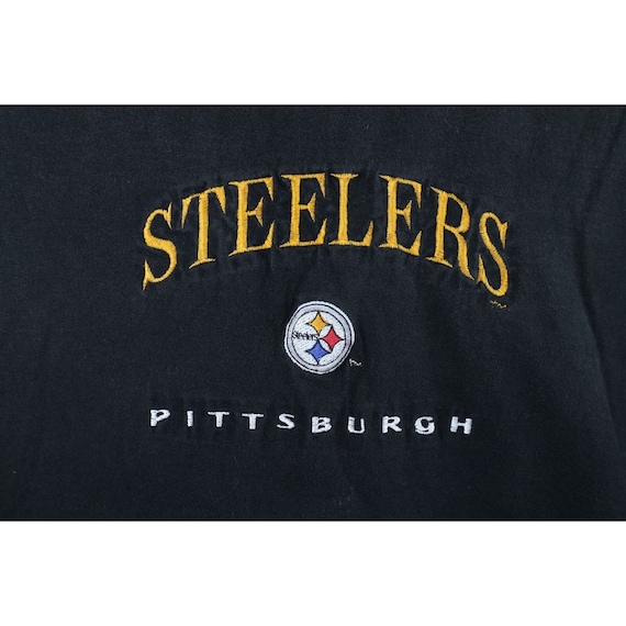 90s Mens XL Distressed Spell Out Pittsburgh Steel… - image 4