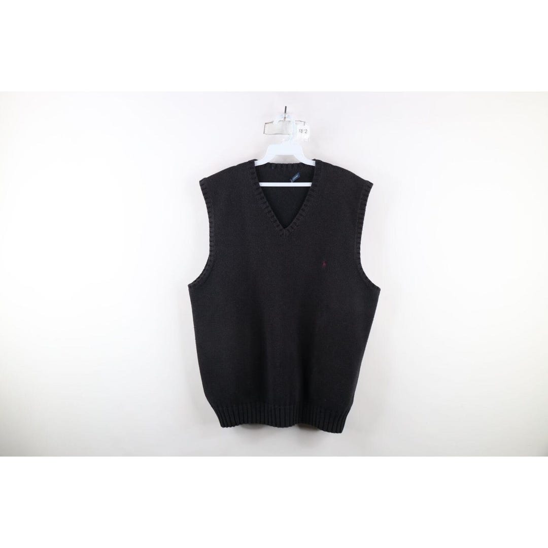 トップス 90s Polo Ralph Lauren Oild Cotton Vest S Vintage 1990s Polo Ralph Lauren Wool Cotton Sweater Vest