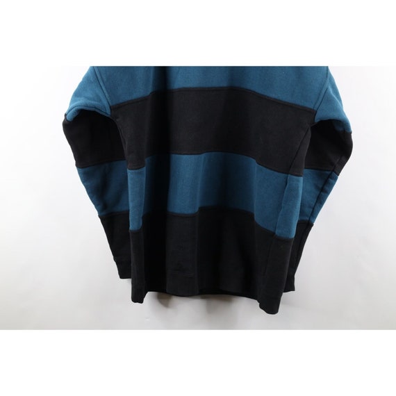 90s Streetwear Mens XL Faded Baggy Striped Color … - image 8