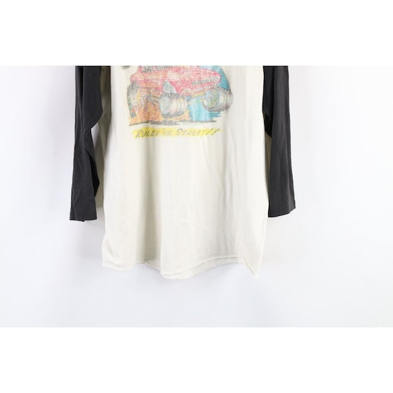 70s Mens Medium Thrashed Spell Out Camaro 3/4 Sle… - image 3