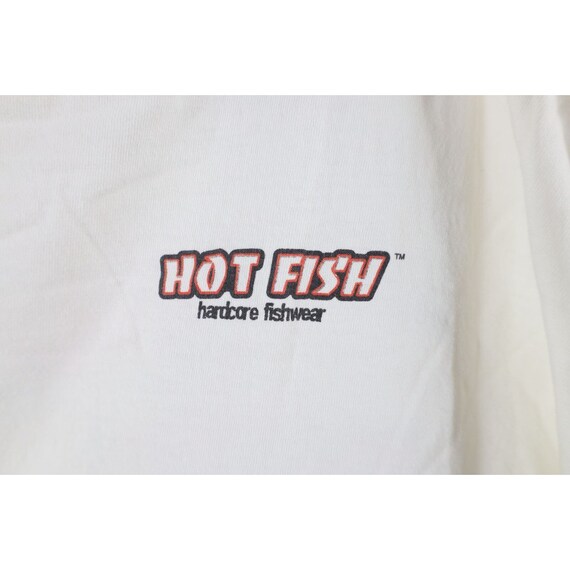 90s Streetwear Mens XL Spell Out Hot Fish Piranha… - image 4