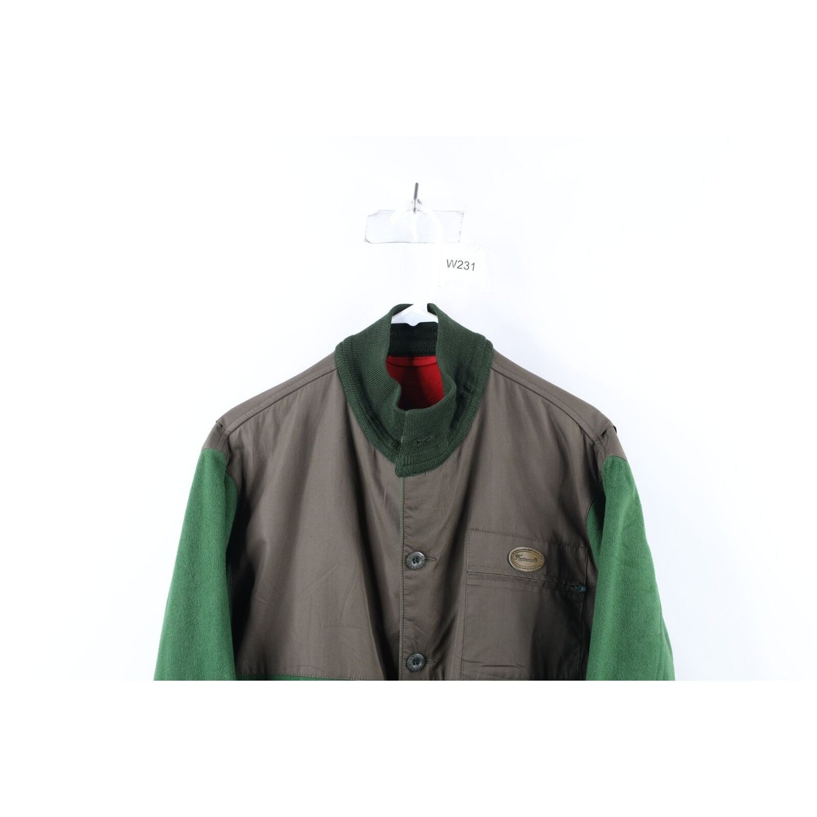 70s Faconnable Albert Goldberg Mens Medium Wool Bomber Jacket