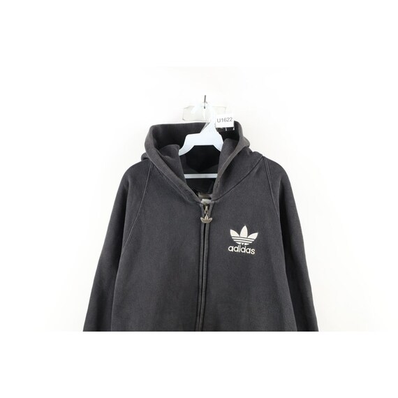 Adidas originals zip up hoodie with small logo sale