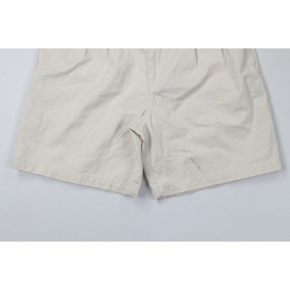 90s Tommy Hilfiger Mens 33 Pleated Above Knee Cot… - image 3