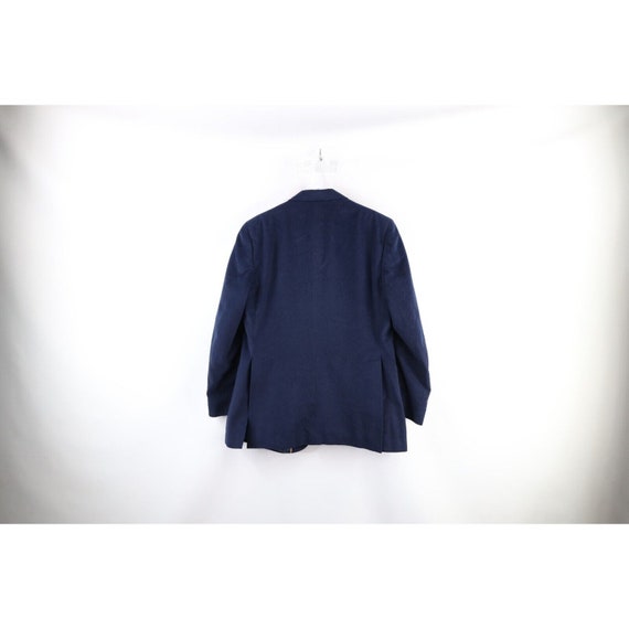 70s Streetwear Mens 42R Velvet Velour 2 Button Su… - image 10