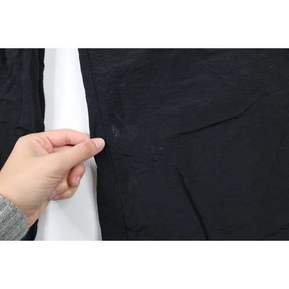 90s Streetwear Mens Size Medium Blank Lined Nylon… - image 4