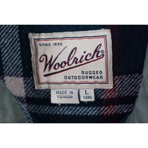 90s Woolrich Mens Large Long Thrashed Wool Lined … - image 4