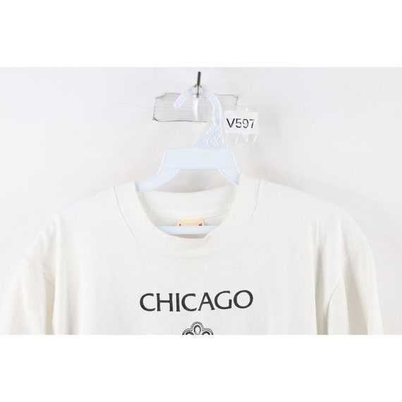 90s Womens XL Spell Out Chicago The Ambassador We… - image 2