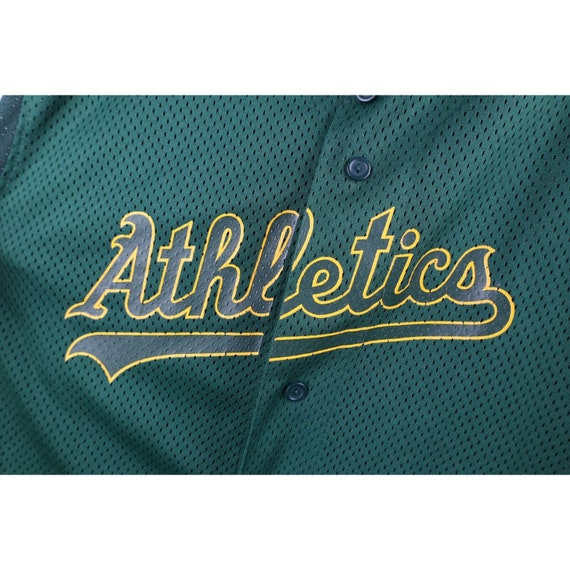 90s Majestic Mens 4XL Spell Out Oakland Athletics… - image 6