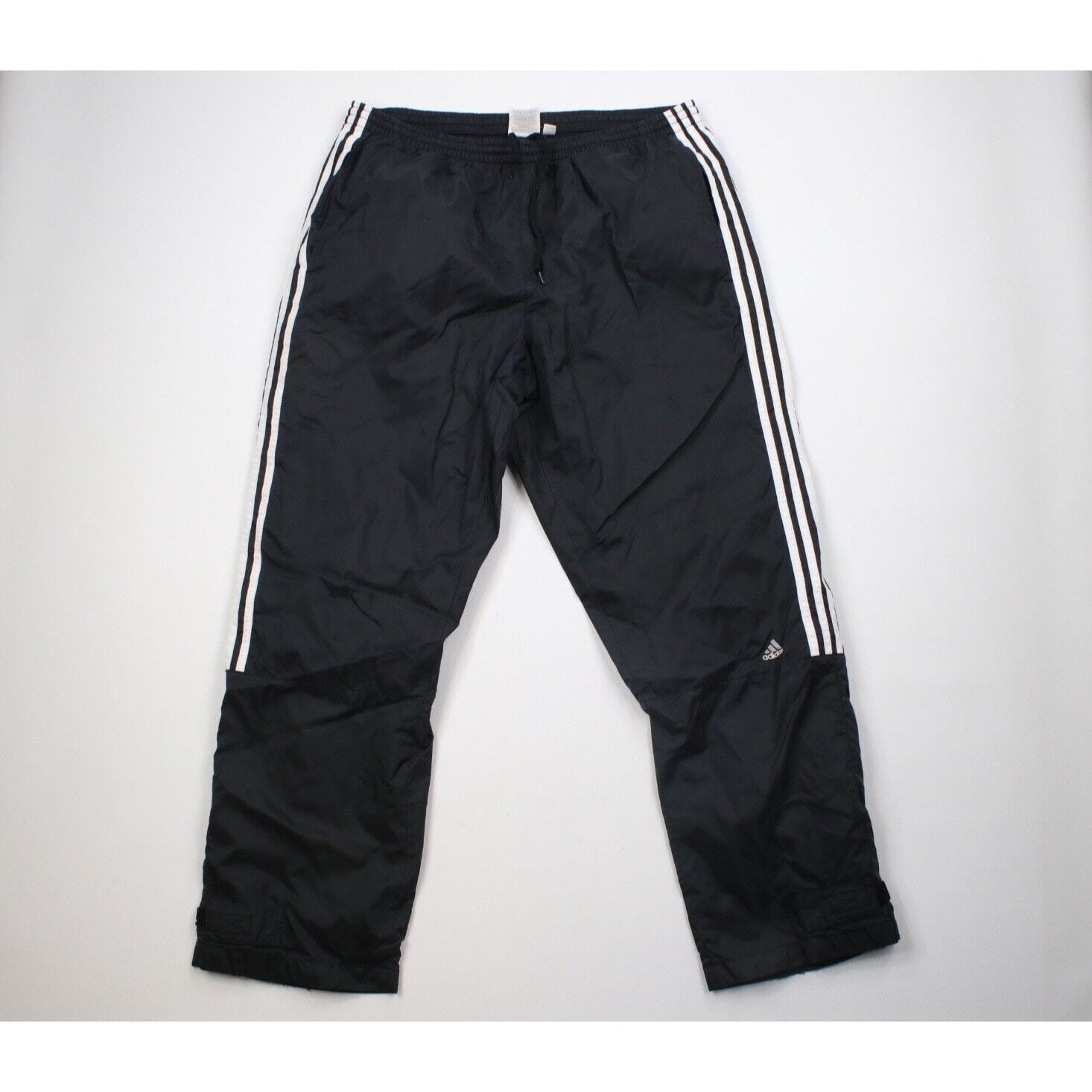 Adidas Originals 90's Vintage Track Pants Trousers Black Shiny