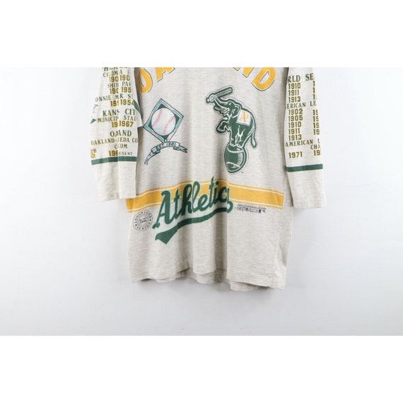 90s Mens Large Oakland Athletics All Over Print 3… - image 3