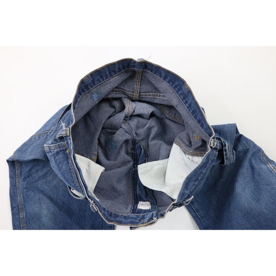 90s Streetwear Mens 36x32 Distressed Dungaree Str… - image 7
