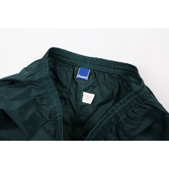 90s Streetwear Mens XL Blank Waterproof Nylon Jog… - image 5