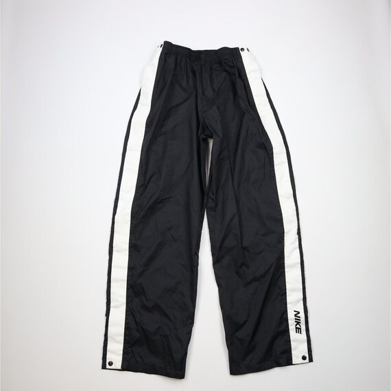 90s Nike Mens XL Mini Swoosh Wide Leg Tearaway Pants Black Vintage Nike Wide Leg Pants 1990s Nike Tearaway Pants Vintage Mens Nike Pants Etsy Canada