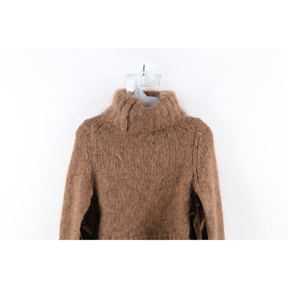 90s Express Womens Small Mohair Wool Chunky Knit … - image 8