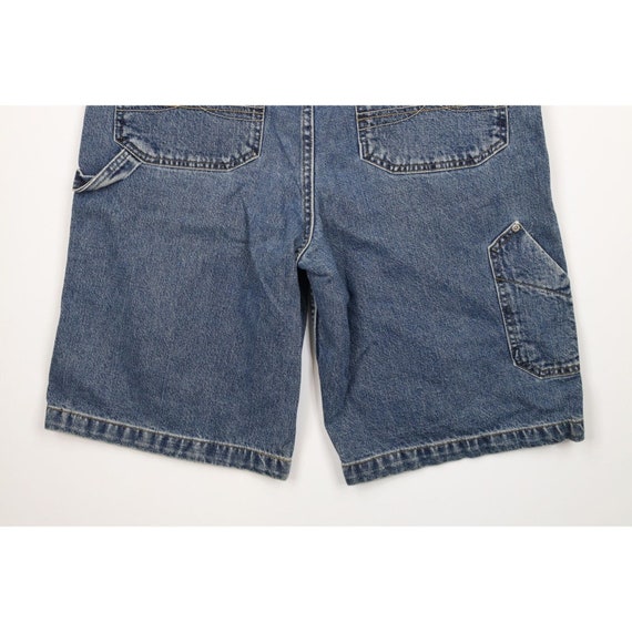 90s Streetwear Mens 36 Distressed Baggy Fit Denim… - image 10