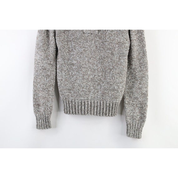 70s Streetwear Womens Small Wool Blend Knit Pullo… - image 3