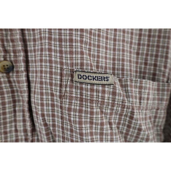 90s Streetwear Mens Medium Faded Baggy Fit Collar… - image 4