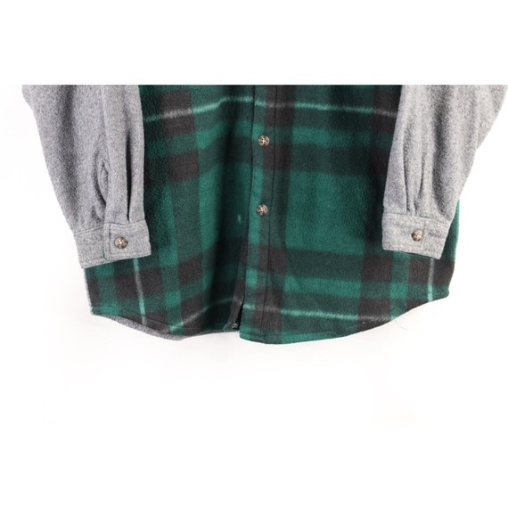 90s Streetwear Mens Small Color Block Collared Fl… - image 3