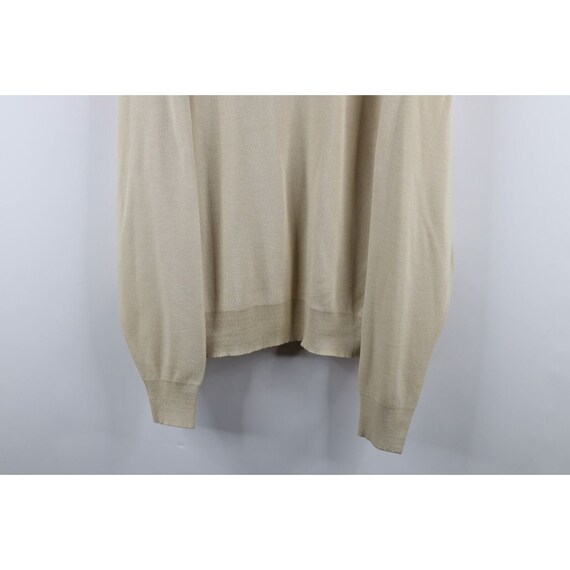 70s Streetwear Mens Size Large Blank Knit V-Neck … - image 3