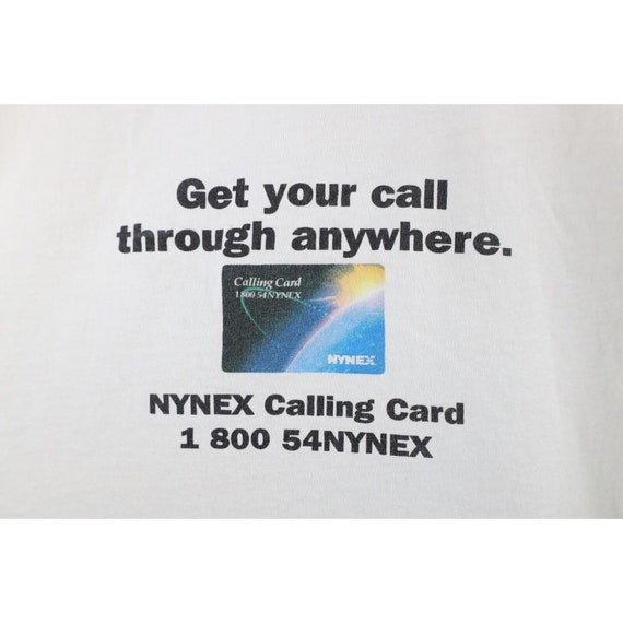 90s Mens XL Distressed Spell Out Nynex Calling Ca… - image 6