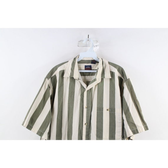 90s Streetwear Mens M Faded Striped Color Block S… - image 2