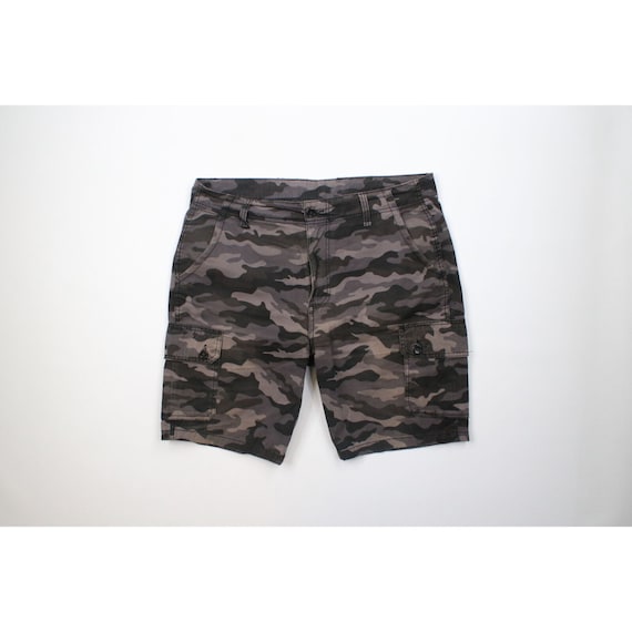 90s Streetwear Mens 36 Distressed Above Knee Camo… - image 1