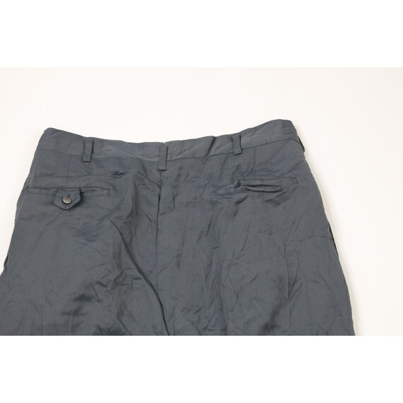 40s Streetwear Mens 32x30 Gabardine Rayon Pleated… - image 10
