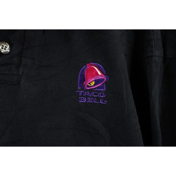 90s Taco Bell Mens S / M Faded Spell Out Collared… - image 4