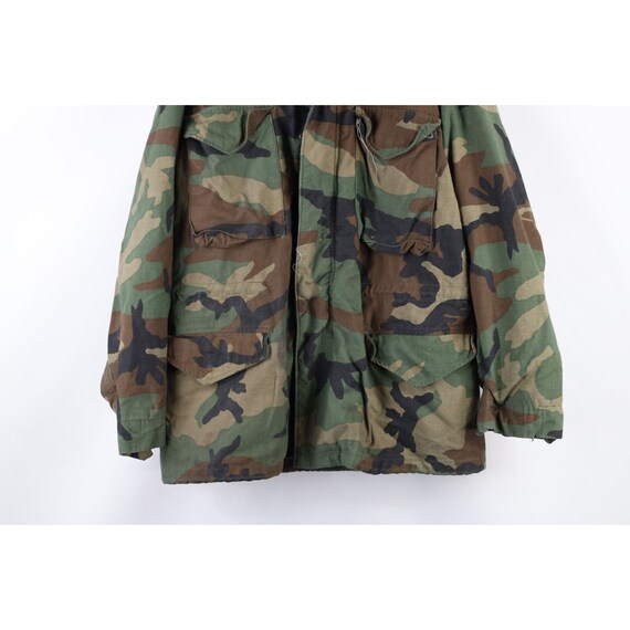 90s Mens Medium US Military Camouflage Cold Weath… - image 3