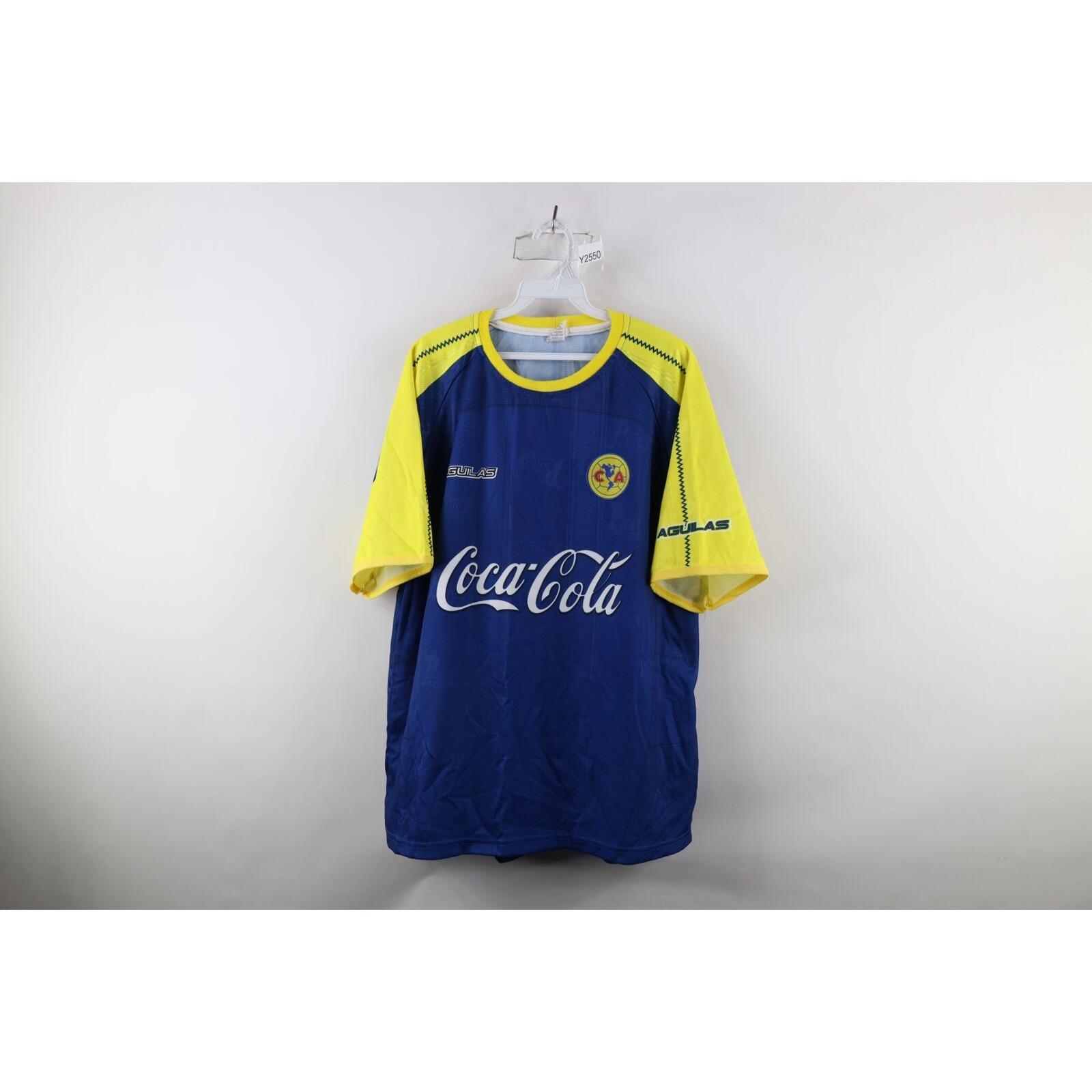Vintage 2003 2004 Mens XL Coca Cola Corona Club America Football Soccer Jersey Shirt, Club America Futbol Jersey, Club America Soccer Jersey