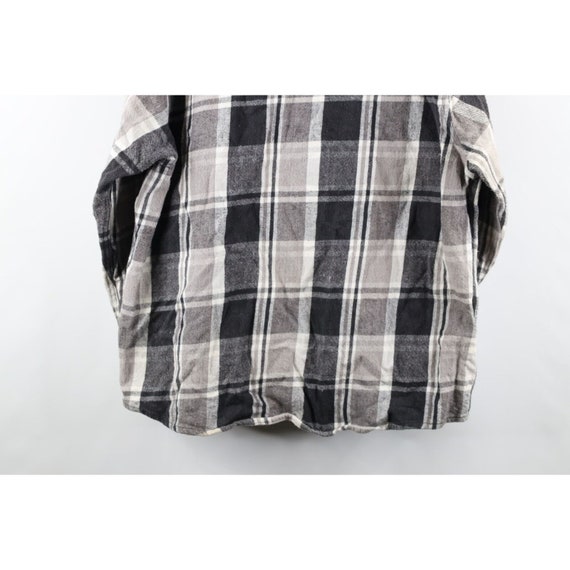 90s Streetwear Mens 2XL Faded Heavyweight Flannel… - image 9