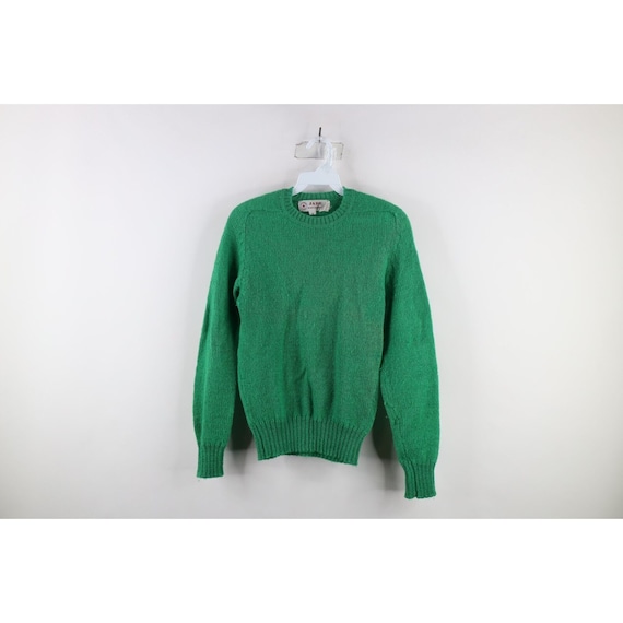 90s Streetwear Womens Small Blank Shetland Wool K… - image 1