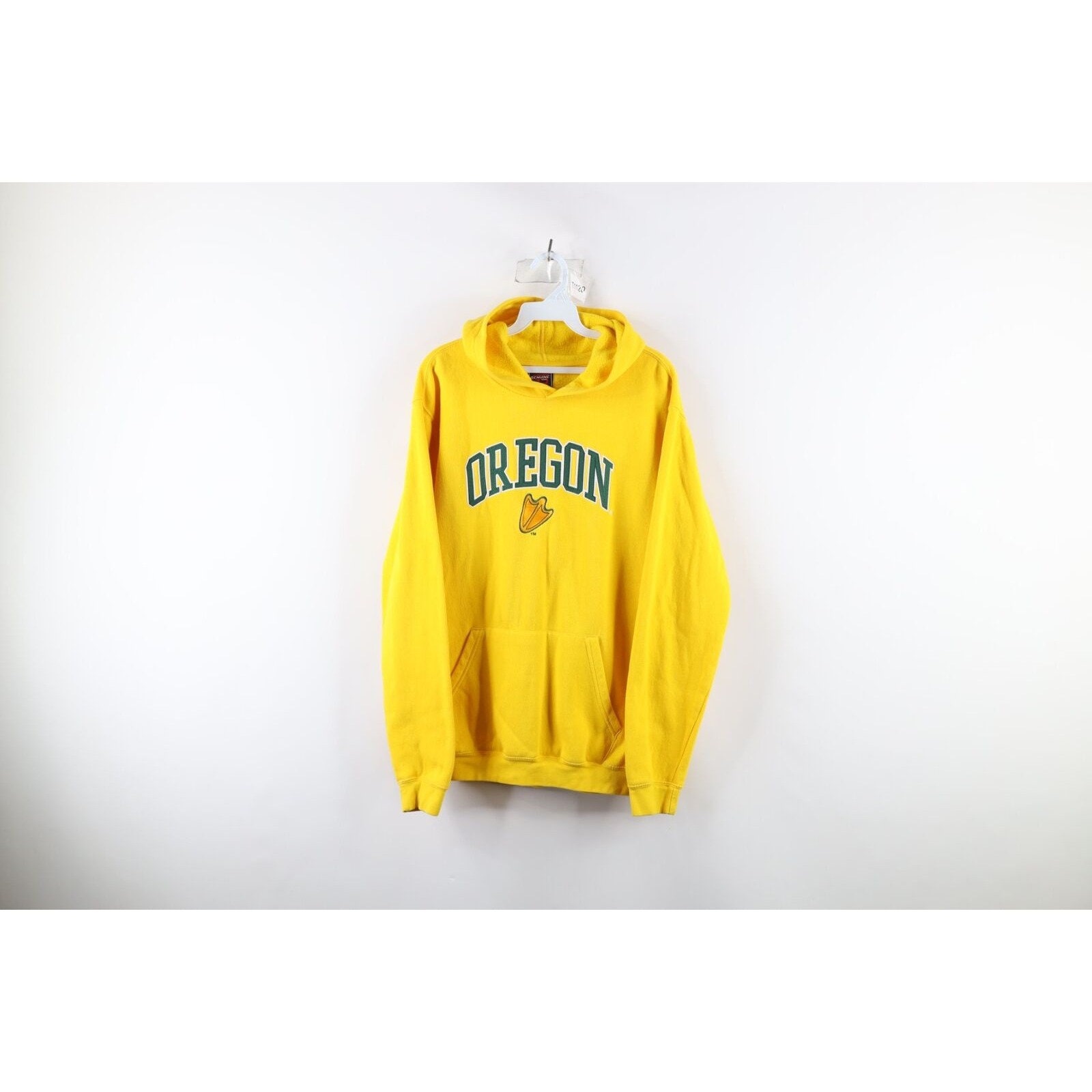 90s Mens Medium Spell Out University of Oregon Hoodie Sweatshirt Yellow Vintage Oregon Ducks Hoodie Mens Vintage Hoodie Oregon Football Etsy UK