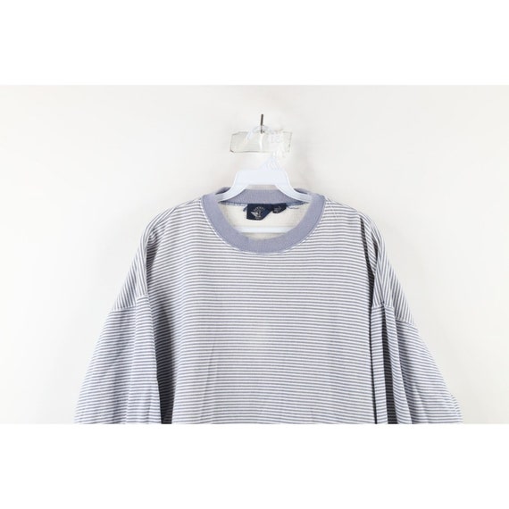90s Streetwear Womens L Striped Color Block Baggy… - image 2