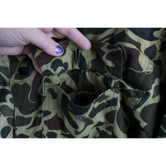 70s Streetwear Mens XL Faded Frogskin Camouflage … - image 8