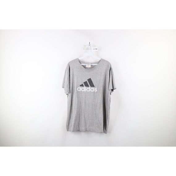 Vintage Made in USA Adidas Originals Gray T-shirt, Size men's L –  SecondFirst